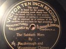 VICTOR TEN INCH RECORD 3013 Macdonough & Westminster Chimes  V+ 78 RPM SCARCE