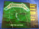 METALLICA  Ride The Lightning Bernett R. SB 18026 (France) 1984