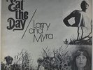 Larry & Myra - Eat The Day LP - Alien Nation - Private Psych Folk VG++