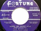 The DIABLOS 45 Adios My Desert Love NOLAN STRONG FORTUNE label DOO WOP bb26267