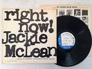 Jackie McLean RIGHT NOW LP Blue Note 4215 VANGELDER Stamp 61st St W/ Inner  VG+