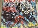 IRON MAIDEN THE NUMBER OF THE BEAST AUTOGRAPHED LP COVER W/ RECORD VERY NICE