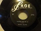 PATSY CLARK Walking & Dreaming / Watcha do to Me SAGE 264 1958 Rockabilly VG+