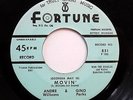 ANDRE WILLIAMS & DON JUANS 45 Movin/ Andre is movin' FORTUNE Doowop  bb2636