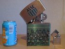 rare MEGA briquet métal allez les verts asse  saint étienne équipe 1974 1975