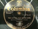 BLUE RIDGE MOUNTAIN SINGERS: The Letter & Give My Love - Columbia 15580-D