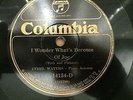Ethel WATERS: I Wonder What's Become of Joe & If You Can't...- Columbia #14134-D