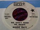 Soul Funk Dance Floor Slammer 45 Biggie Ratt We Don't Need Music Promo NM HEAR