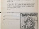 Iron Maiden vintage Killers era Fan Club Order Form RARE