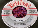 Wild Doo Wop R&B Black Rocker 45 The Cyclones Say What? Festival HEAR