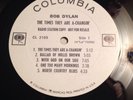 Bob Dylan Times The Are A Changing  White Label Mono Promo Exc Shape