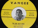 Doo Wop 45 THE CITATIONS Girl Next Door / Ten Miles From Nowhere Vangee