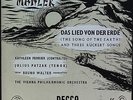 DECCA LXT 2721/2(2) Ferrier(con) in Song of the Earth (Mahler) VPO Walter Patzak