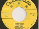 JOHNNY STARK with FOUR WINDS 45  Rockin' Billy / Drivin' Me Out Of My Mind - NM
