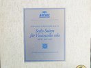 Six suites for cello solo Bach Fournier Archiv  first german pressing