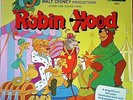 WALT DISNEY  SOUNDTRACK ROBIN HOOD GATEFOLD+STORY BOOK DISNEYLAND USA 3810 EX+