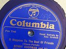 Columbia 2947D Benny Goodman Music Hall Or TAKE MY WORD blue shellac 78 rpm E+