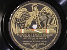 78 RPM -- Benito Mussolini, Victor 35803 special label, E- Personality / History