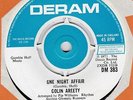 Colin Areety One Night Affair UK Deram 45 Demo Northern Soul Mod 1973 EX to NM