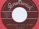 Crickets 45 Love's Made A Fool Of You 1959 NM Canada Brunswick 55124