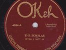 78 RPM Peter J Conlon OKEH 4264 The Scholar IRISH ACCORDION  1921