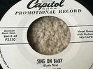 MEG MYLES OBSCURE  NORTHERN SOUL CAPITOL LABEL PROMO F-3330 SING ON BABY