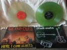 THE FALL-OUTS - 2 Colored Vinyl LPs - Self Titled & Here I Come - 90's Garage Ex