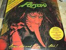 Poison  'Open Up And Say...Ahh'  Rare Aussie Tour Pack Green Disc  LP  LIB 5200