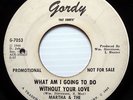 MARTHA & THE VANDELLAS promo 45 What Am I Going To Do