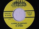 LEE ANDREWS & HEARTS: Bluebird Of Happiness 45 (sl lbl fade around center hole)