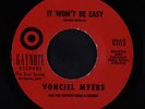 VONCIEL MYERS: It Won't Be Easy / But I Still Love You 45 rare Soul