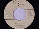 LENNARD PATTON: Play By Play / Instro 45 rare Soul