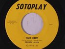 GEORGE ALLEN: Tight Dress / Times Won't Be Hard Always 45 rare Blues & R&B