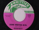 GODFREY: Down Whittier Blvd. / Instrumental 45 rare Rock & Pop