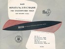 Decca LM4536 - Bach - Sonata No.3 for Unaccompanied Violin - Ossy RENARDY - RARE
