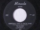 VALADIERS: Greetings (this Is Uncle Sam) / Take A Chance 45 (H915 take) Soul