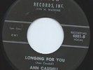 Rare Northern Soul R&B 45 Ann Caudell 'Longing For You' Quick Hear