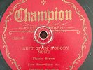 Gennett recorded Champ 15814 MAE GLOVER w John Byrd guitar 78 rpm 1929 VG/VG-