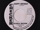 GLORIA BROWN & GROUP: Happy Birthday / Looking For My Baby 45 (dj) rare Soul