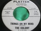 Hear Rare Garage Psych Punk 45 : The Colony   Things On My Mind   Platter 105