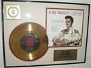 Elvis Presley 24 Karat Gold Award Single ...Loving You... & Echtheits Zertifikat
