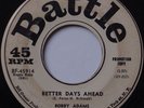 BOBBY ADAMS: Better Days Ahead BATTLE Northern Soul BOP 45 hear it
