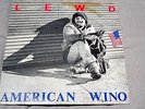 The LEWD LP American Wino OG 1982 1st PRESS ICI records sick pleasure fuck-ups