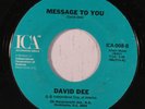 DAVID DEE: Message To You / Give Me Some Air 45 Soul