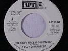 FULLY GUARANTEED: We Can't Make It Together 45 (dj) Soul