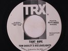 TOM DOOLEY & HIS LOVELIGHTS: Tight Rope / The Winds Of New York City 45 (dj) Fu