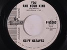 CLIFF GLEAVES: You And Your Kind / Long Black Hearse 45 (dj) Oldies