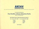 Archiv APM14029-34-61 & AP13034 - Bach - Cello Suites Nos.1-6 - Enrico MAINARDI