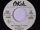 CHUCK WILLIS: Two Spoons Of Tears / Charged With Cheating 45 (dj) Blues & R&B