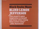 BLIND LEMON JEFFERSON: Black Snake Moan LP (stain obc, some cw) Blues & R&B